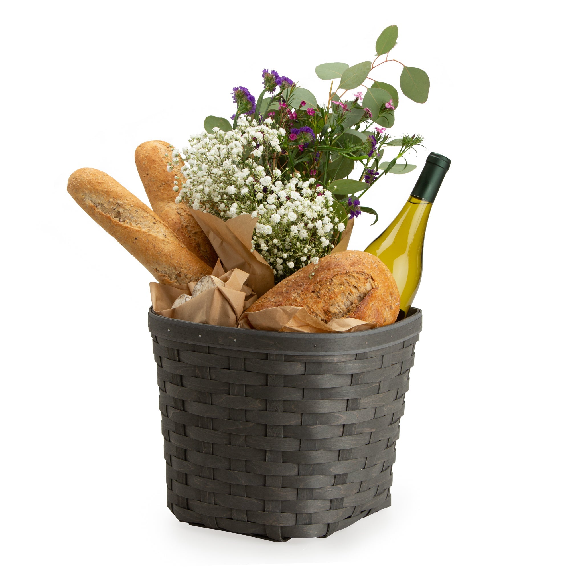 Bicycle Basket with Protector - Pewter - Image 3