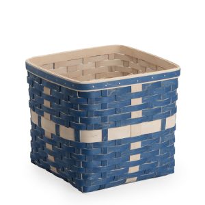 Holiday Present Basket - Blue & White