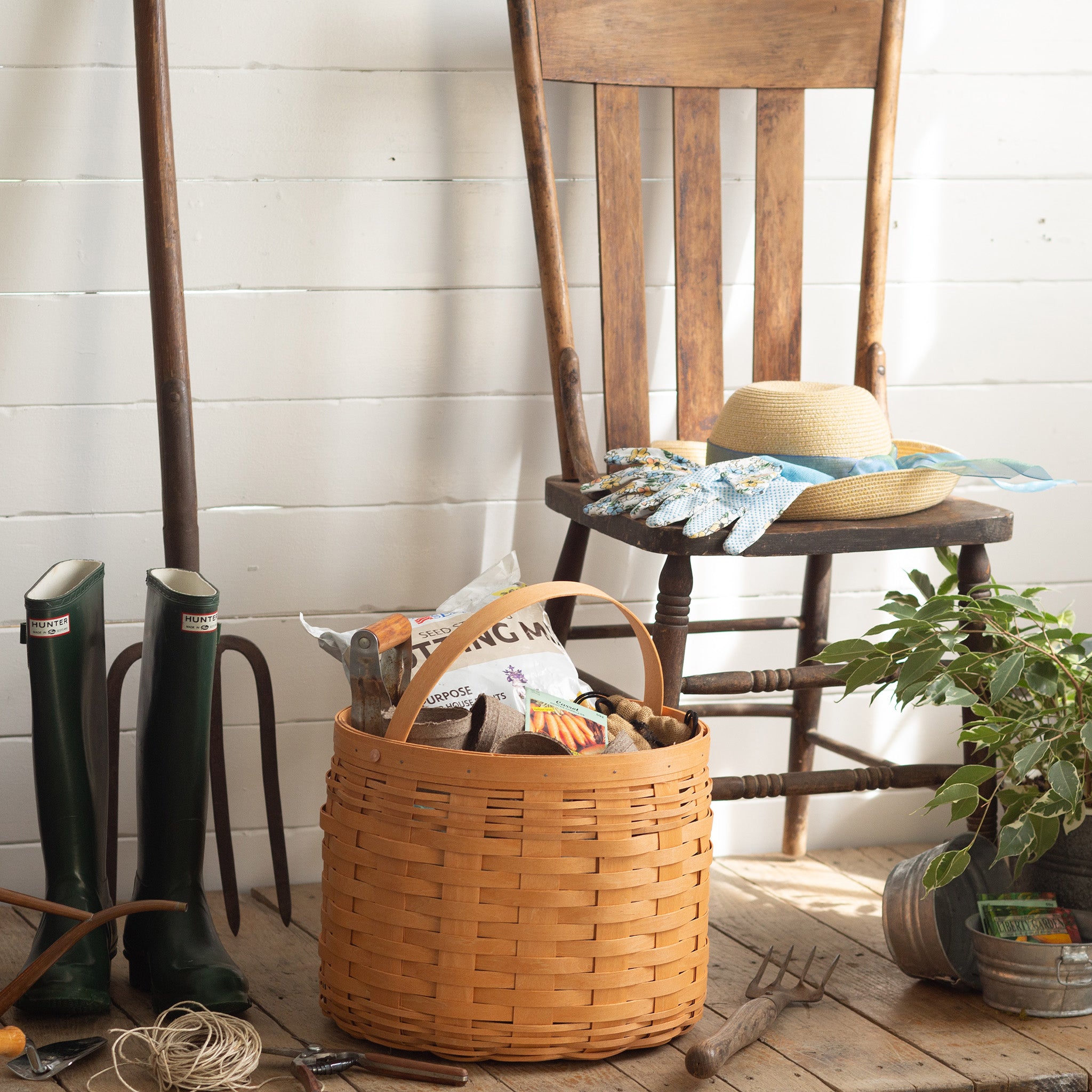 Round Storage Basket with Protector - Saffron - Image 3