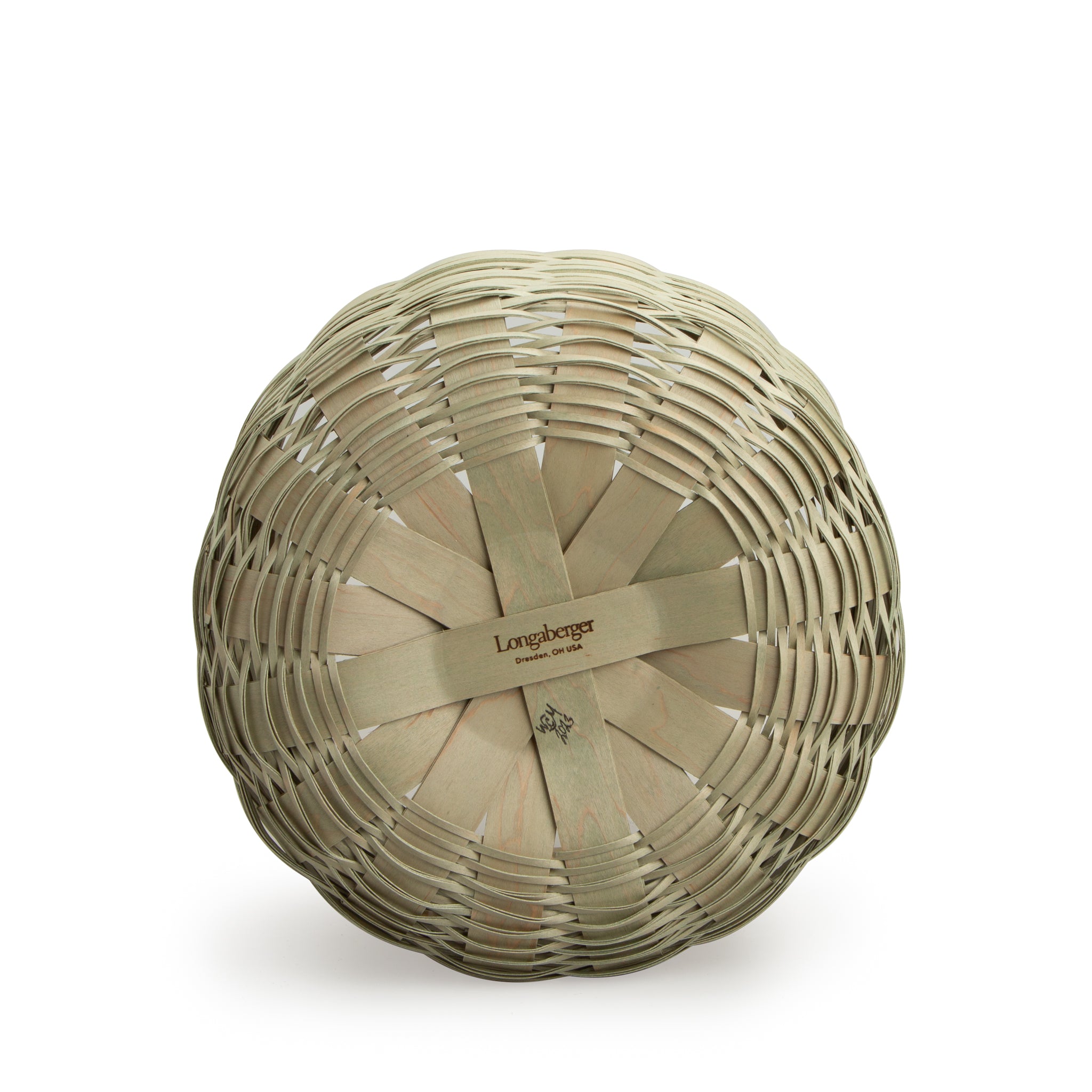 Round Storage Basket Set with Protector - Soft Green - Image 3