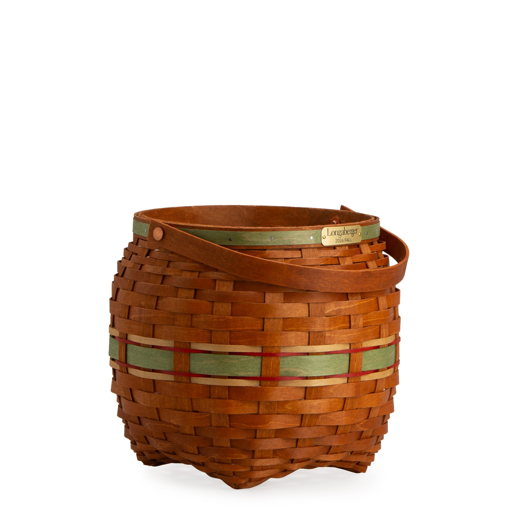 Collector's Apple Picking Medium Round Basket with Protector - Green - Image 6