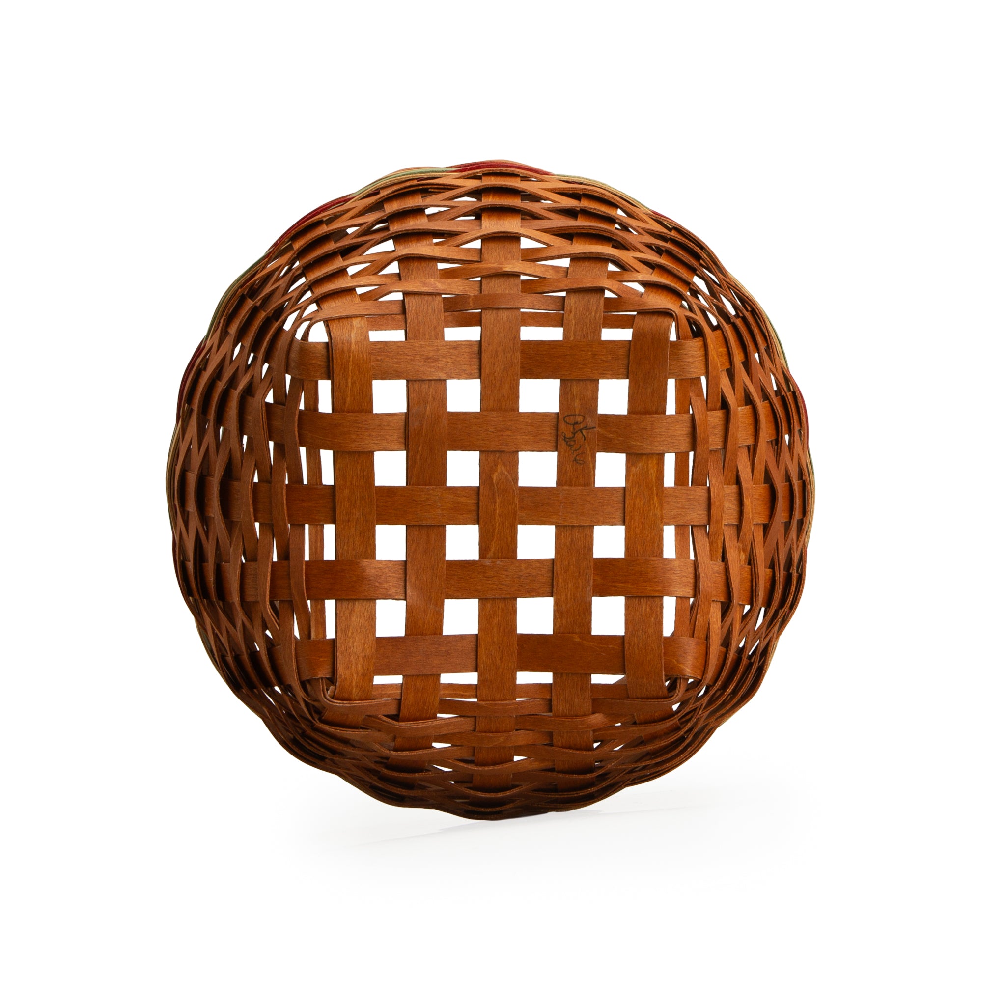 Collector's Apple Picking Medium Round Basket with Protector - Red - Image 13