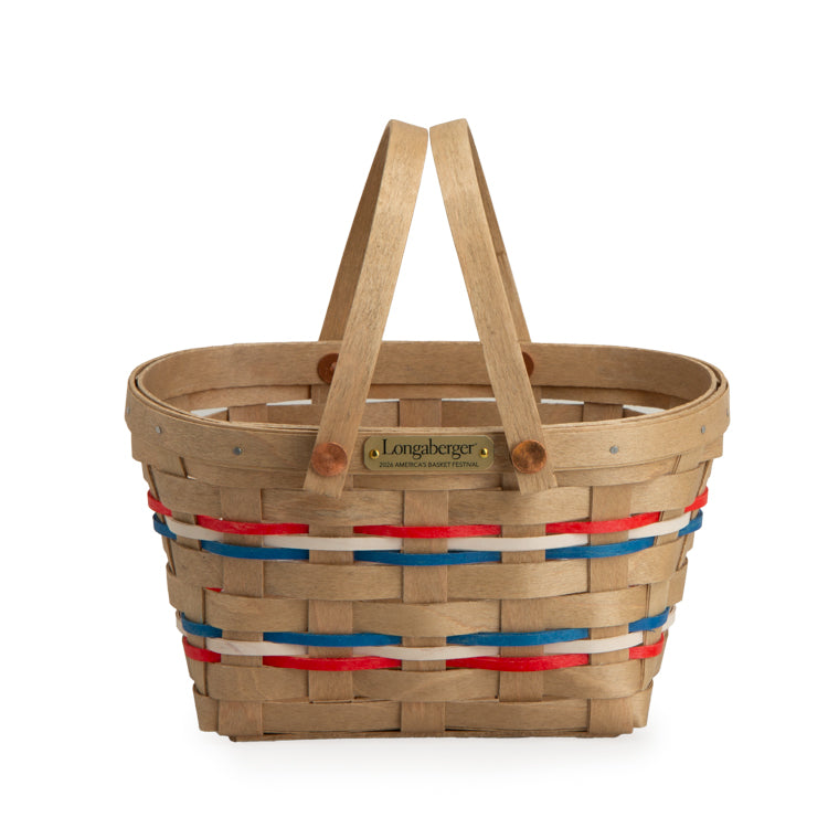 Collector's 2026 America's Basket Festival Small Carrier Basket with Protector - Independence