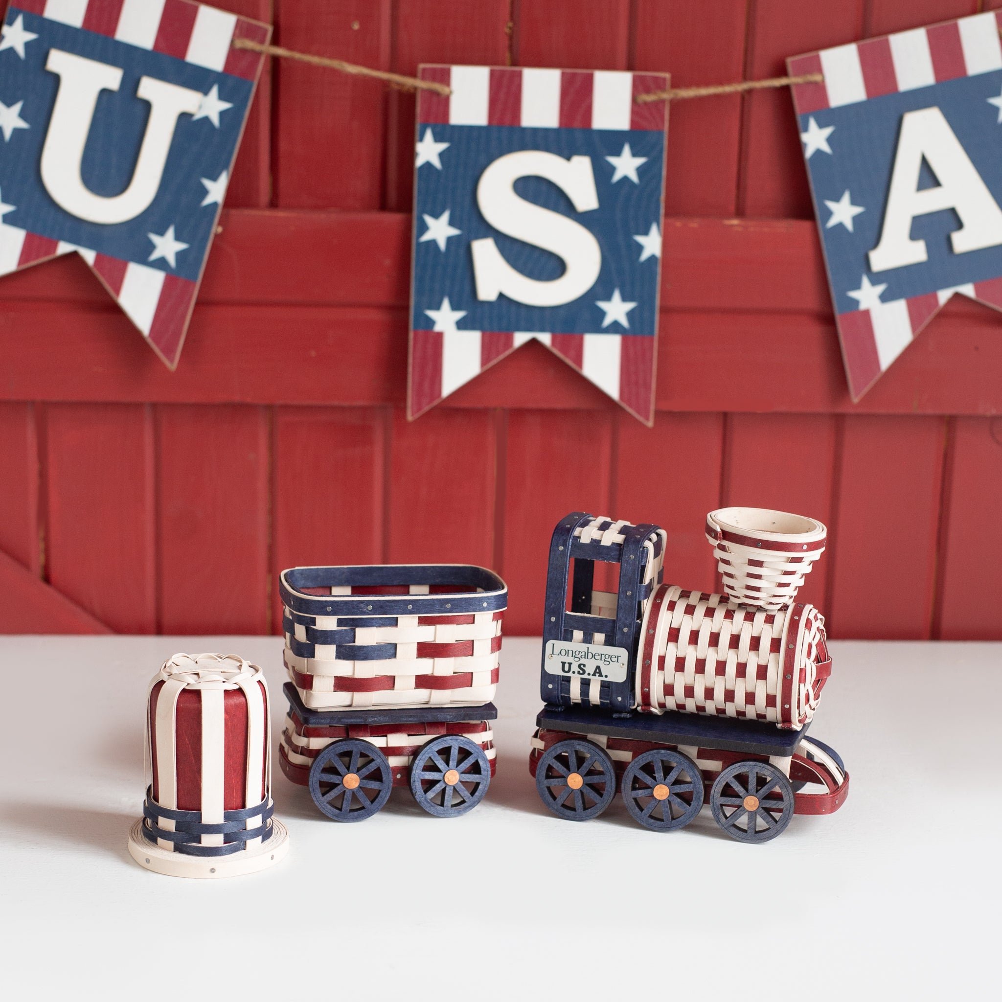 Collector's Americana 3-Piece Woven Decor Set - Image 5
