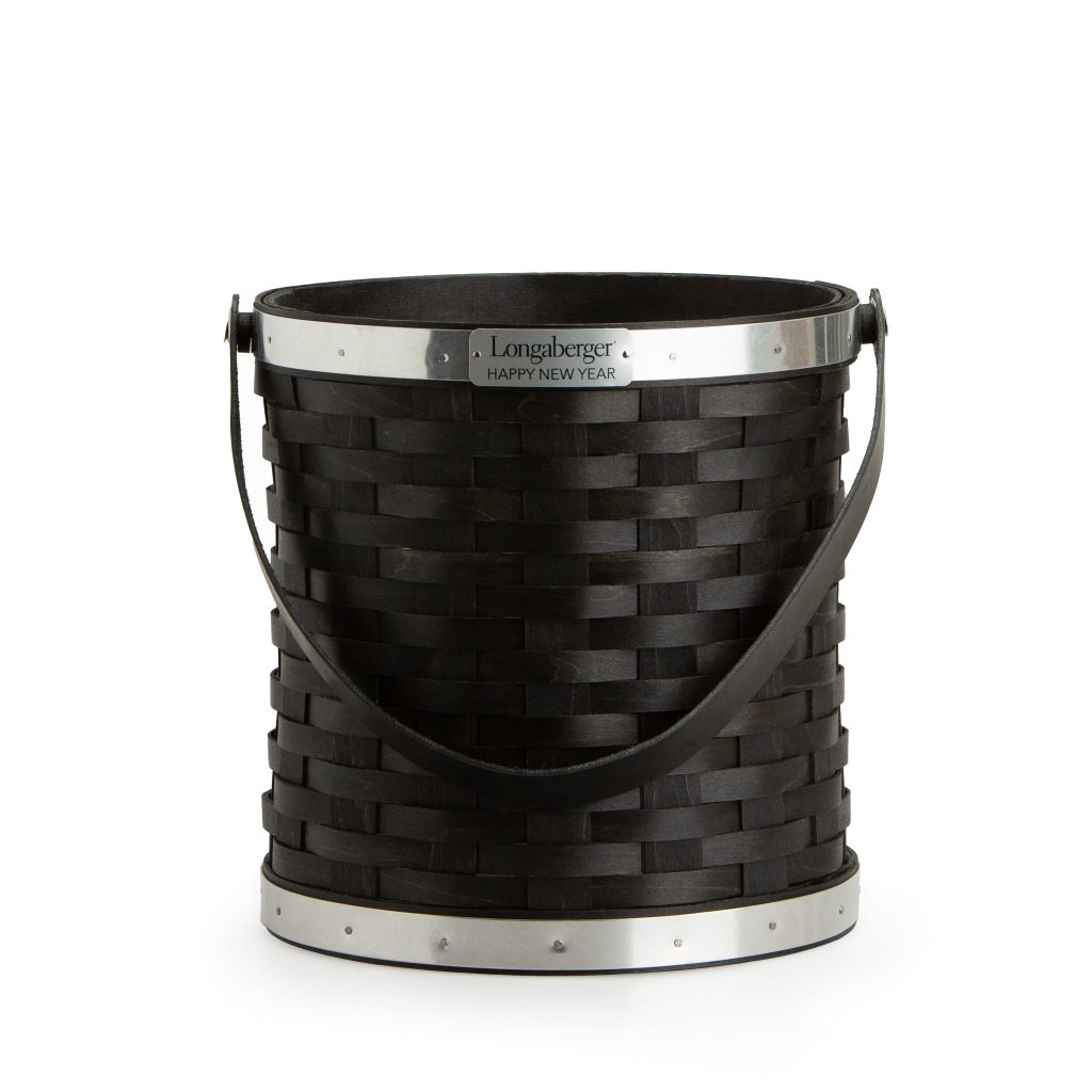 Collector's New Year's Eve Bottle Chiller Basket with Protector - Aluminum