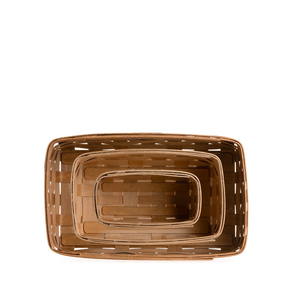 Collector's Essentials 6-Piece Nesting Rectangle Basket Set