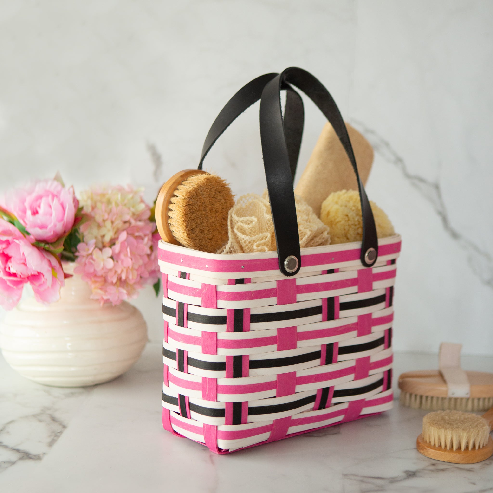 Everyday Medium Tote Basket with Protector - Blush - Image 2