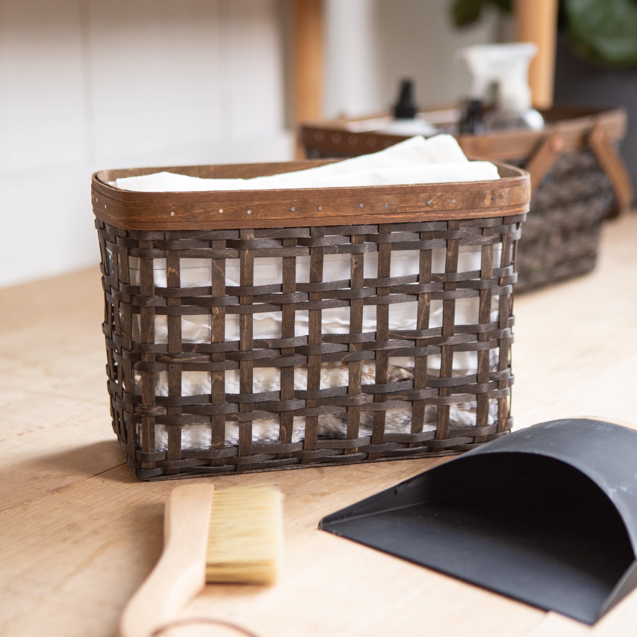 Railway Parlor Basket with Protector - Vintage - Image 3