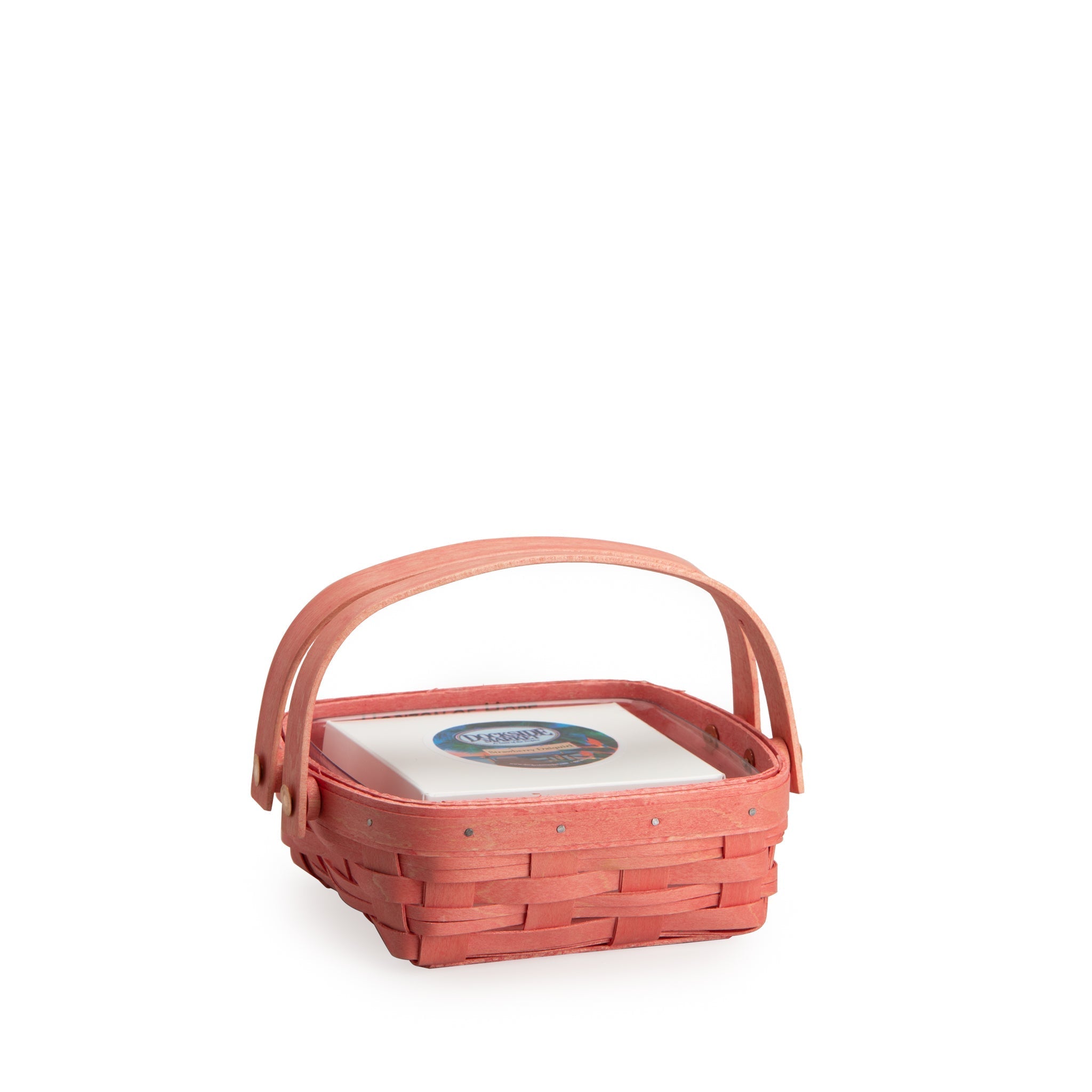 Small Horizon of Hope Cake Basket with Protector - Flamingo Pink - Image 3