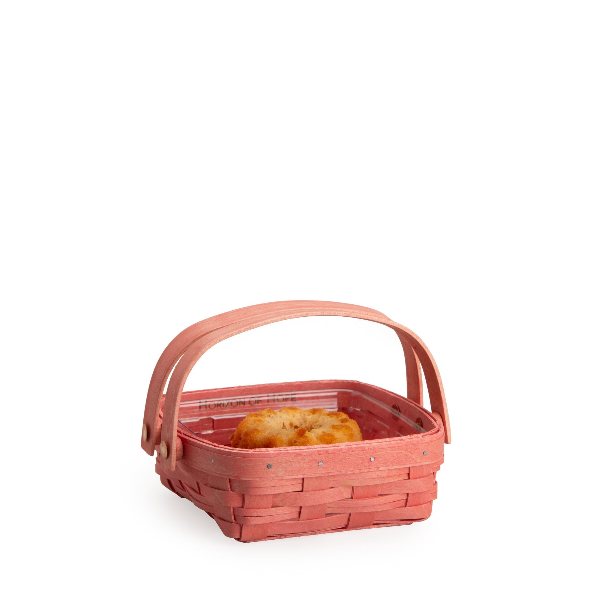Small Horizon of Hope Cake Basket with Protector - Flamingo Pink - Image 2