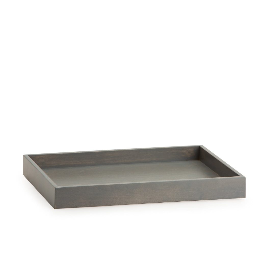 Pewter 1973 Medium Wood Organizing Tray